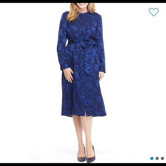 Gal Meets Glam Blue dress NWT - Picture 6 of 8